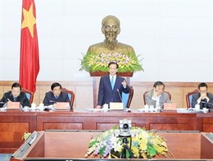 Thủ tướng Nguyễn Tấn Dũng làm việc với lãnh đạo tỉnh Cao Bằng - ảnh 1